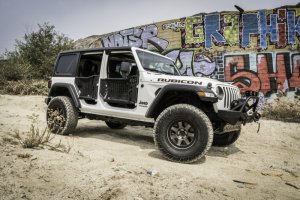 Jeep Wrangler Trail Doors - Front - Body Armor 4x4 - GEN 3 - Black - `18-`21